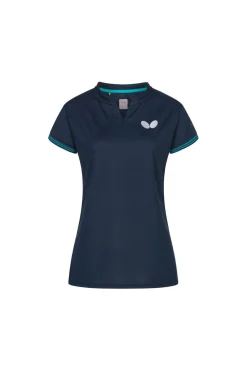 Dame Butterfly T-shirt PUREN Lady Blå